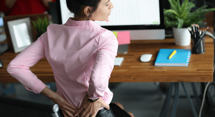 back injuries ergonomics workplace